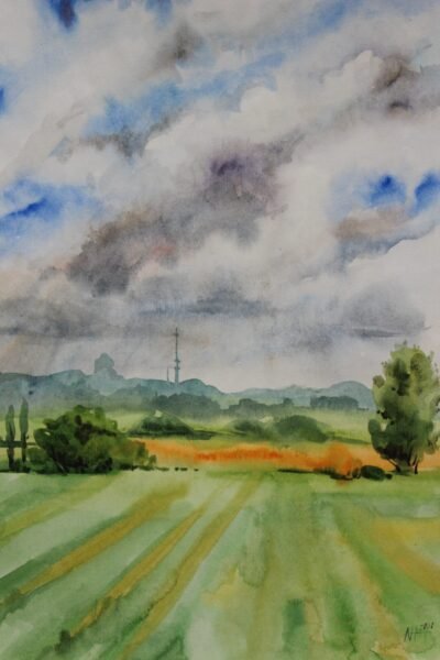 Landschaft mit dem Turm