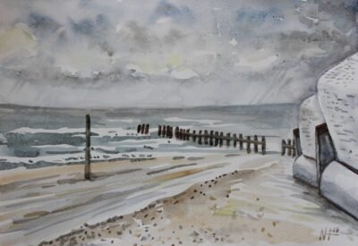 Wangerooge. Silbener stimmung